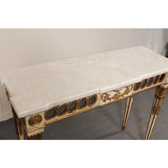 Mid 20th Century Mid 20th Century Neoclassical Style Console, Italy For Sale - Image 5 of 11
