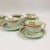 Handpainted Calyx Ware set of six Teacups and Saucers, Adams company, made in England Carolynn pattern
