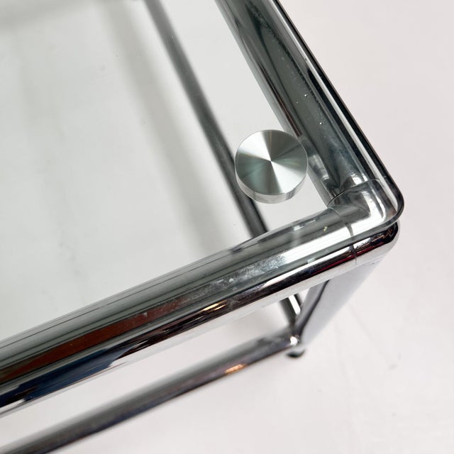 Square Glass Coffee Table, 1990s For Sale - Image 12 of 14