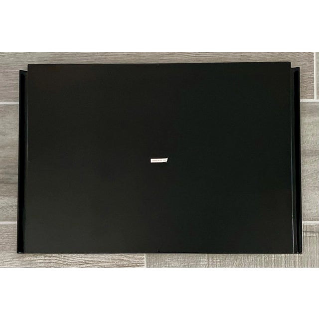 The Couroc Company Circa 1980 Abstract Art-Inspired Acrylic Resin Rectangular Handled Tray, Vietnam For Sale - Image 4 of 12