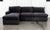 Crate & Barrel Modern Dark Velvet Upholstered Modular Sofa For Sale - Image 4 of 14