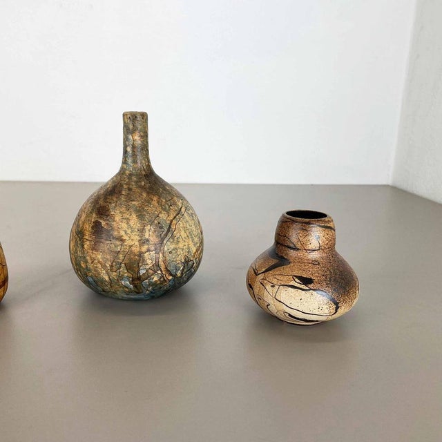 Studio Pottery Sculptural Vases from Gerhard Liebenthron, Germany, 1970s, Set of 3 For Sale - Image 4 of 18