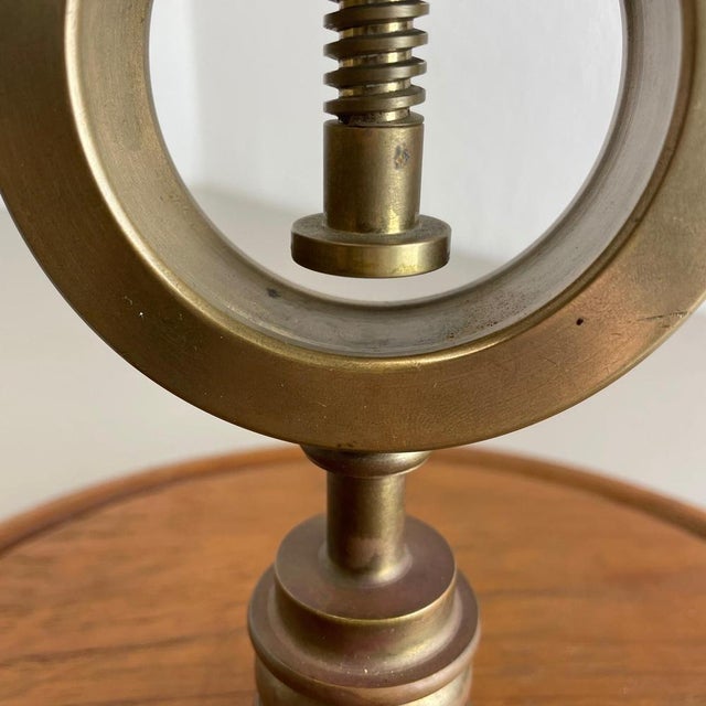 Large Modernist Brass & Teak Nutcracker in the style of Auböck, Austria, 1970s For Sale - Image 17 of 18