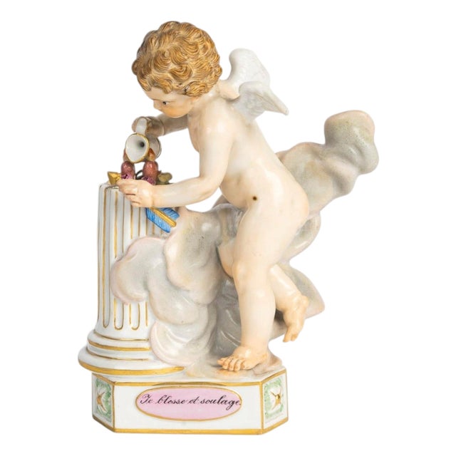 Napoleon III Porcelain Sculpture from Meissen, 19th Century For Sale