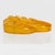 Orange Apple-Juice Bakelite Brooch or DressClip with Floral Carving For Sale - Image 8 of 8