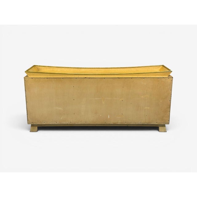 James Mont, Credenza, Yellow Painted Wood, Usa, 1950s For Sale - Image 15 of 15