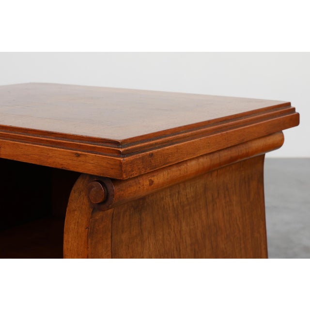 Wood Art Deco Wooden Nightstands, Italy, 1920s, Set of 2 For Sale - Image 7 of 12