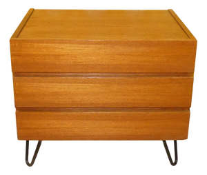 Teak Chest of Drawers with Hairpin Legs, 1960s