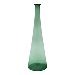 Mid-Century Green Glass Decanter, Empoli, Italy