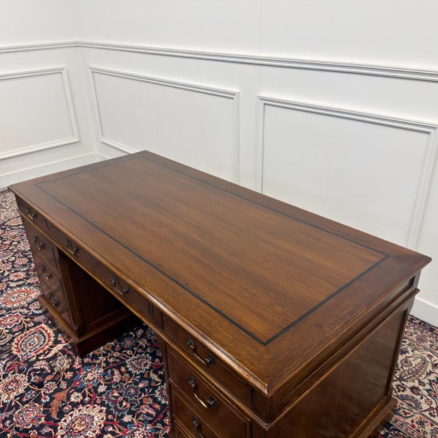English Oak Desk from Eichholtz For Sale - Image 15 of 18