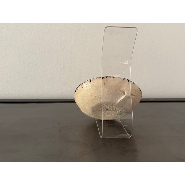 Mid-Century Modern Maritime Wall Plate with Starfish from Rügenkeramik Wilhelm Löber, GDR, 1969 For Sale - Image 3 of 11