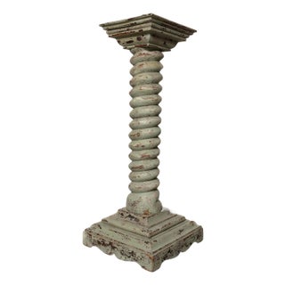 Antique French Barley Twist Display Pedestal For Sale