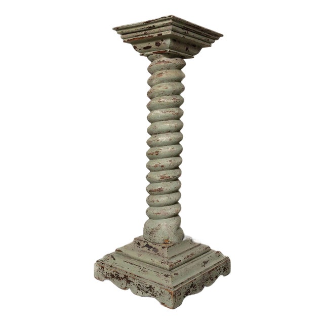 Antique French Barley Twist Display Pedestal For Sale