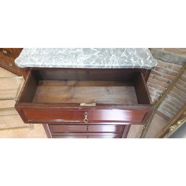 Brown Napoleon III Chest of Drawers For Sale - Image 8 of 12