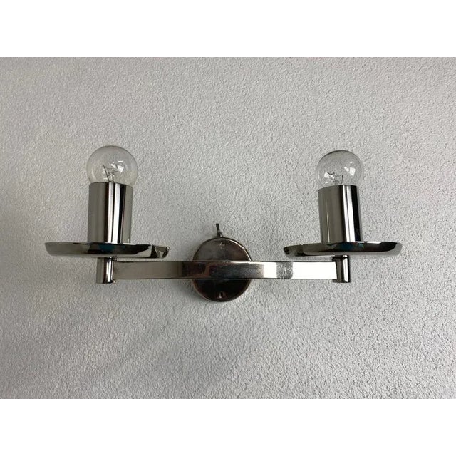 Large Bauhaus Chandelier and Wall Lamps, 1940s, Set of 3 For Sale - Image 14 of 15