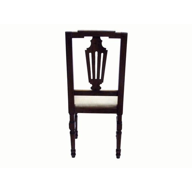 Antique Walnut Chairs, Set of 4 For Sale - Image 5 of 6