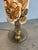 Floor Lamp with Smoked Glass Base and Floral Shade For Sale - Image 6 of 11