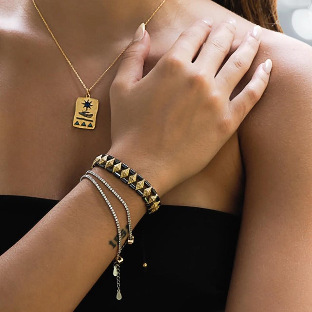 Early 21st Century Woven Hematite Energy Bracelet For Sale - Image 5 of 7