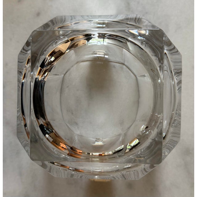 Vintage Colle Crisallerie Crystal Champagne Bucket Made in Italy For Sale - Image 10 of 11