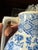 Ceramic Antique W. Ridgway Blue White Transferware Pitcher, English Ironstone Water Jug, Victorian Floral Chinoiserie, Registered Design For Sale - Image 7 of 12