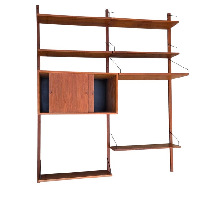 1950 Poul Cadovius Design Wall Mounted Shelf Modular Royal System Teak Cado Unit For Sale - Image 14 of 16