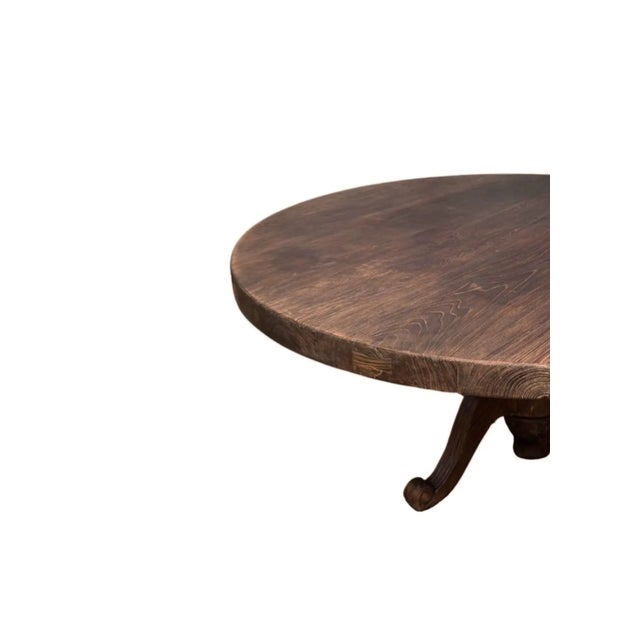 Not Yet Made - Made To Order Sculptural Solid Teak Wood Dining Table With Expressive Natural Grain For Sale - Image 5 of 9