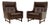 Vintage Leather Armchairs by Torbjörn Afdal for Bruksbo, 1970s, Set of 2 For Sale