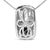 Haus of Brilliance .925 Sterling Silver Turquoise Enamel and 1/2 Cttw Diamond Block 18" Pendant Necklace (F-G Color, VS For Sale - Image 4 of 6