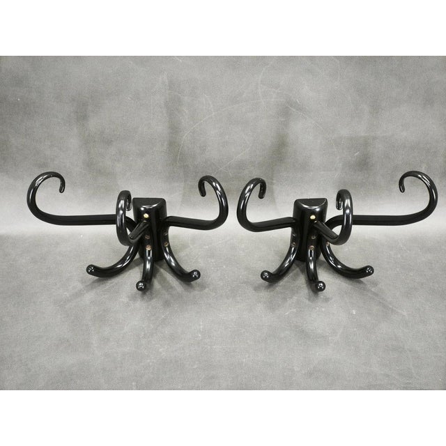 Bentwood Wall Hooks, Czechoslovakia, 1940s, Set of 2 For Sale - Image 10 of 11