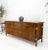 Romweber Walnut Hammered Pulls 6 Drawers 2 Doors Compartments Long Dresser Credenza For Sale - Image 4 of 12