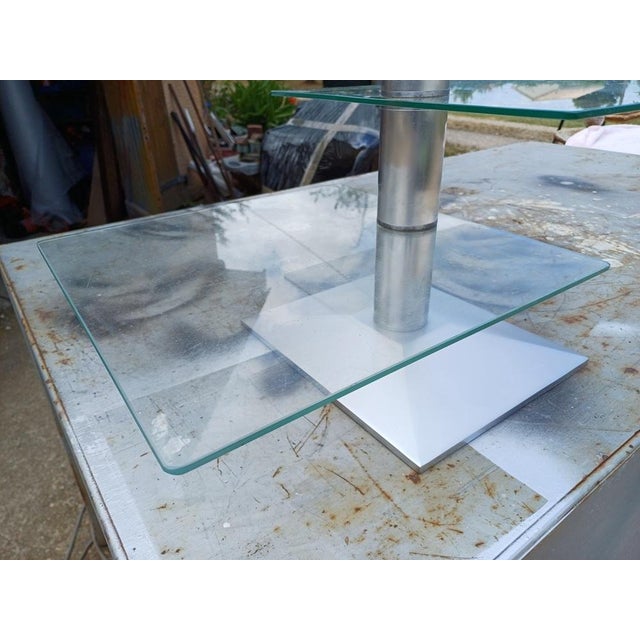 Chrome and Glass Shop Shelf Display Stand, 1970 For Sale - Image 6 of 14