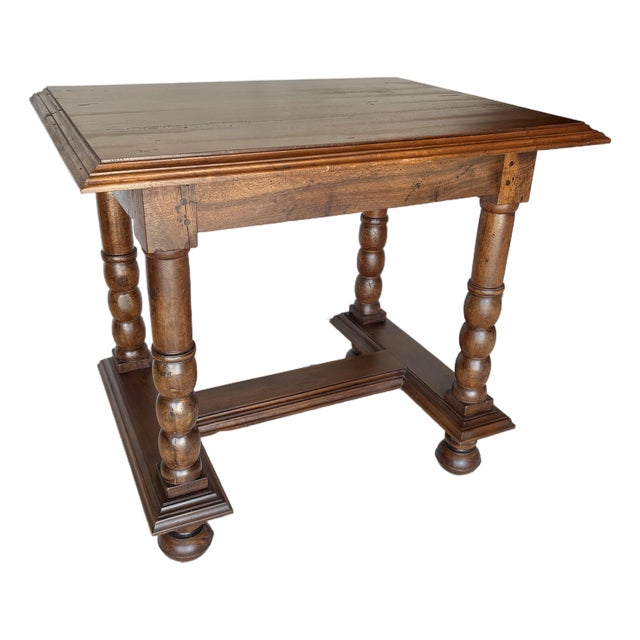 19th Century French Walnut Side Table For Sale