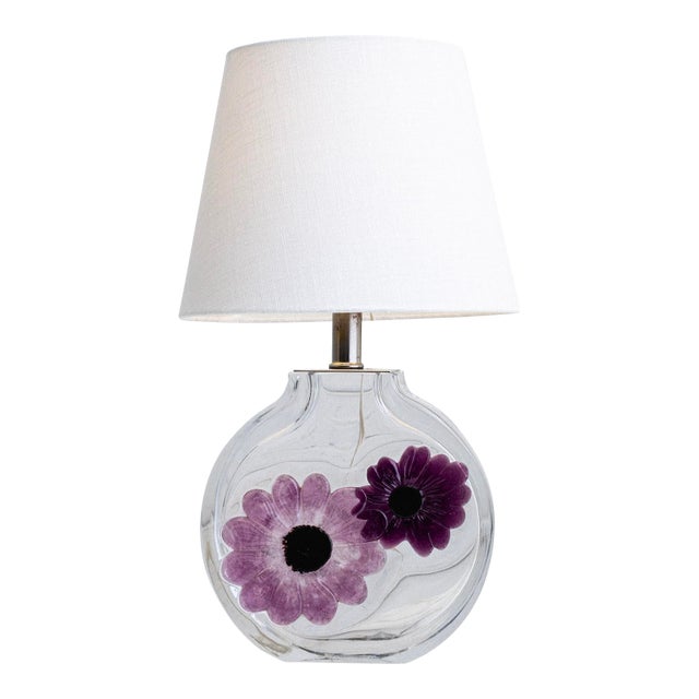 Daum France Coppelia Crystal Table Lamp For Sale