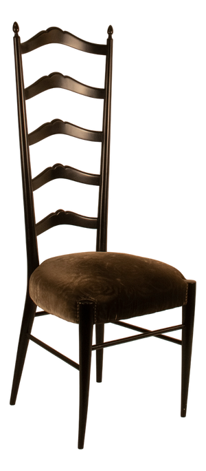 Mid-Century Modern Italian High Back Chair, 1950s