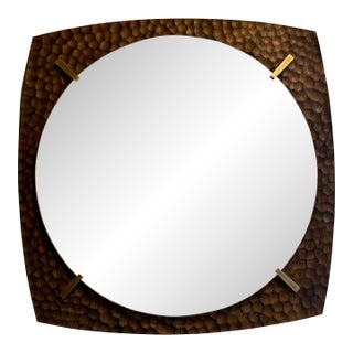 Revelation Modern Pinned Down Wall Mirror For Sale