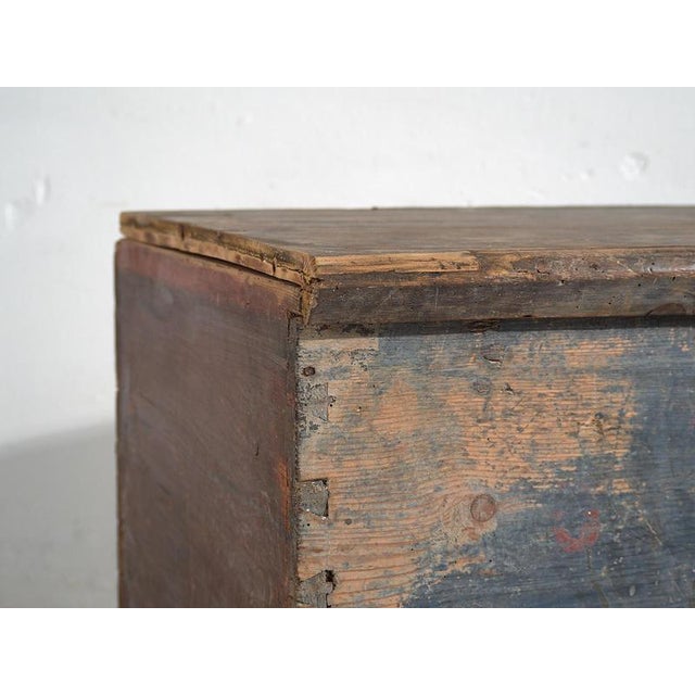 1920s Antique Cobalt Blue Chest, 1920s For Sale - Image 5 of 17
