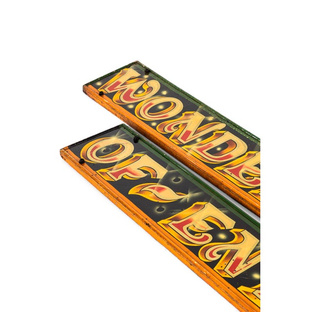 Vintage Fairground Signs, Set of 2 For Sale - Image 12 of 14