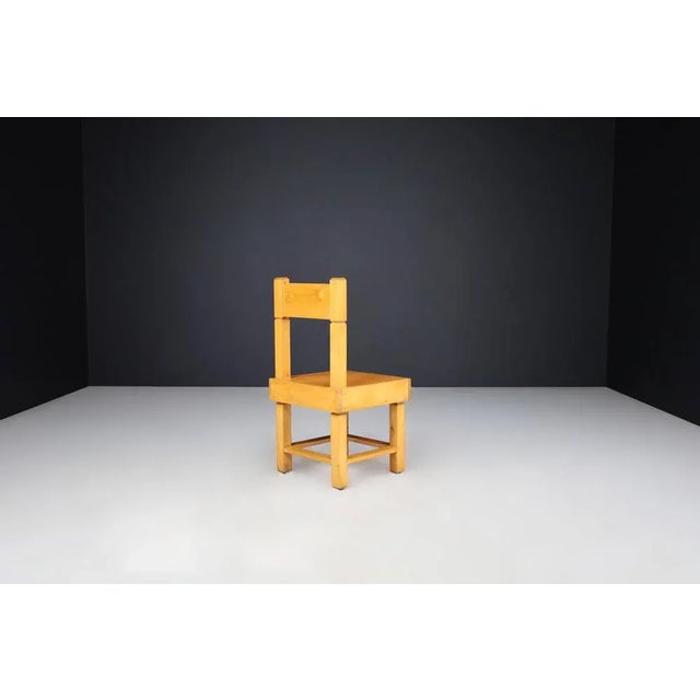 Mid-Century Beechwood Chairs, France, 1950s, Set of 4 For Sale - Image 6 of 10