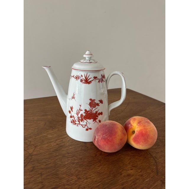 Ceramic Vista Alegre Red Goa Coffee Pot For Sale - Image 7 of 7