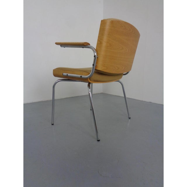 Vintage Conference Armchair in Oak and Chrome from Duba Møbelindustri, Denmark, 1960s For Sale - Image 11 of 18