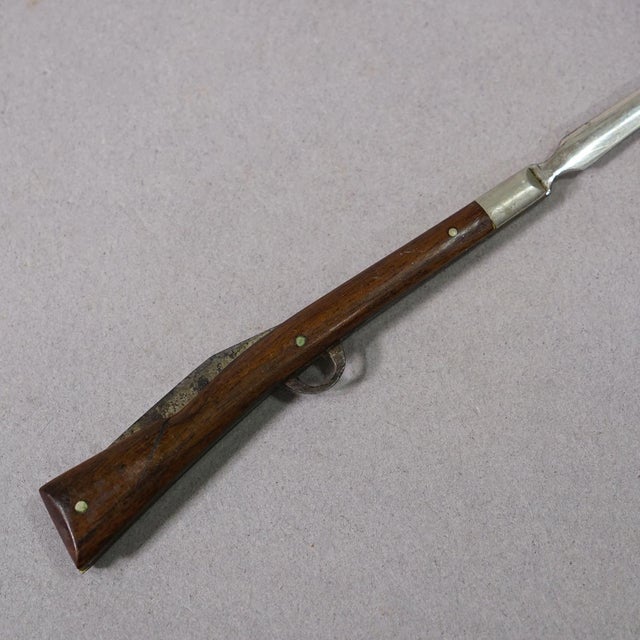 Antique Rifle-Form Letter Opener and Folding Pocket Knife Ca. 1900 For Sale - Image 6 of 9