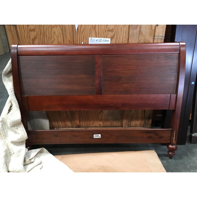 Ethan Allen British Classics Queen Sleigh Bed Caraway Finish Chairish