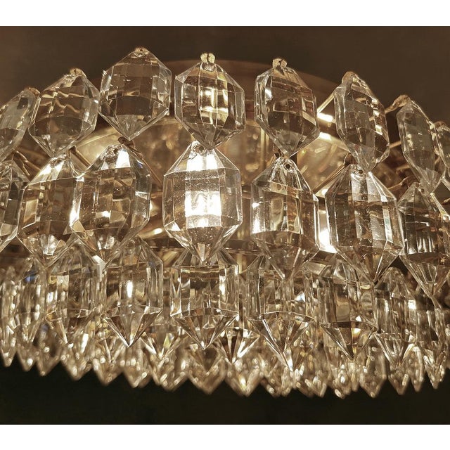 Vintage Gilded Ceiling Light from Bakalowits & Söhne, 1970s For Sale - Image 14 of 16