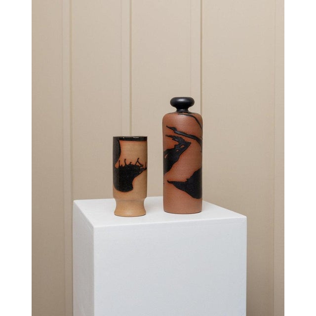 Vintage Studio Ceramic Carafe and Drinking Cup by Tristan Drechsler, 1970s, Set of 2 For Sale - Image 11 of 11