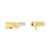 Haus of Brilliance 14K Yellow Gold Alternating Trillion Tanzanite and 1/3 Cttw Diamond Bangle Bracelet - Size 7" For Sale - Image 4 of 6