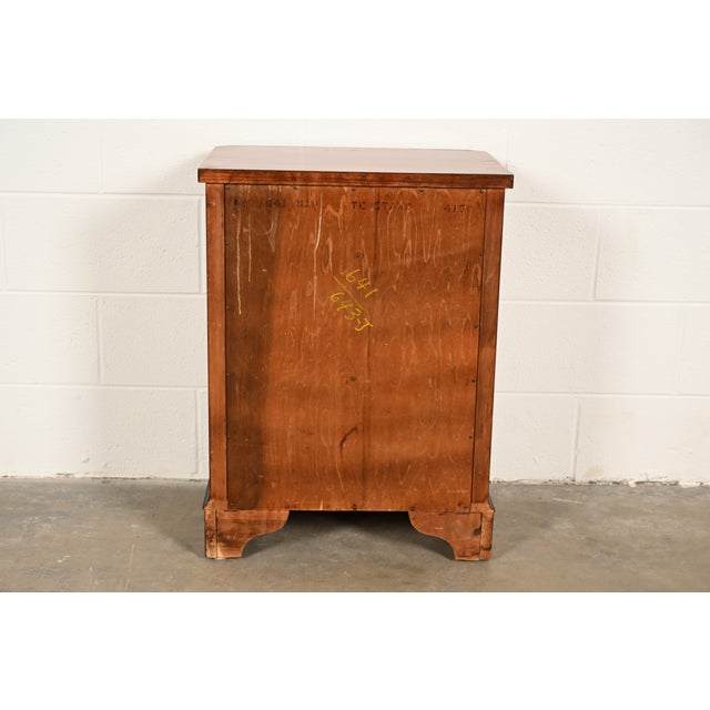 Century Furniture Georgian Carved Mahogany Nightstand or Bedside Table, Circa 1950s For Sale - Image 16 of 17