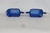 Mid 20th Century Hazel Atlas Cobalt Blue Glass Sugar Bowl and Creamer Set Chevron Pattern For Sale - Image 13 of 14