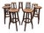 Vintage Brutalist Wooden Barstools, 1970s, Set of 12 For Sale