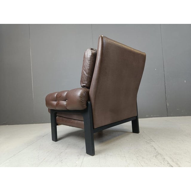 Set of Leather Armchairs, Denmark, 1960s For Sale - Image 10 of 15