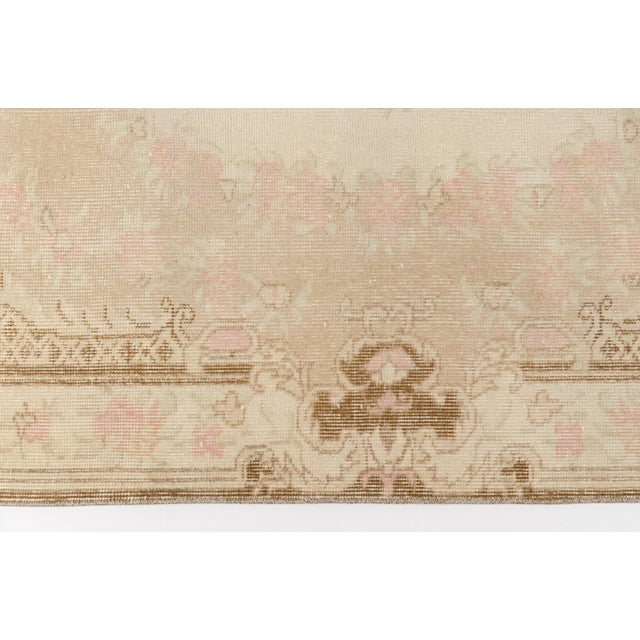 1960s Hand-Knotted Turkish Accent Rug For Sale - Image 6 of 10